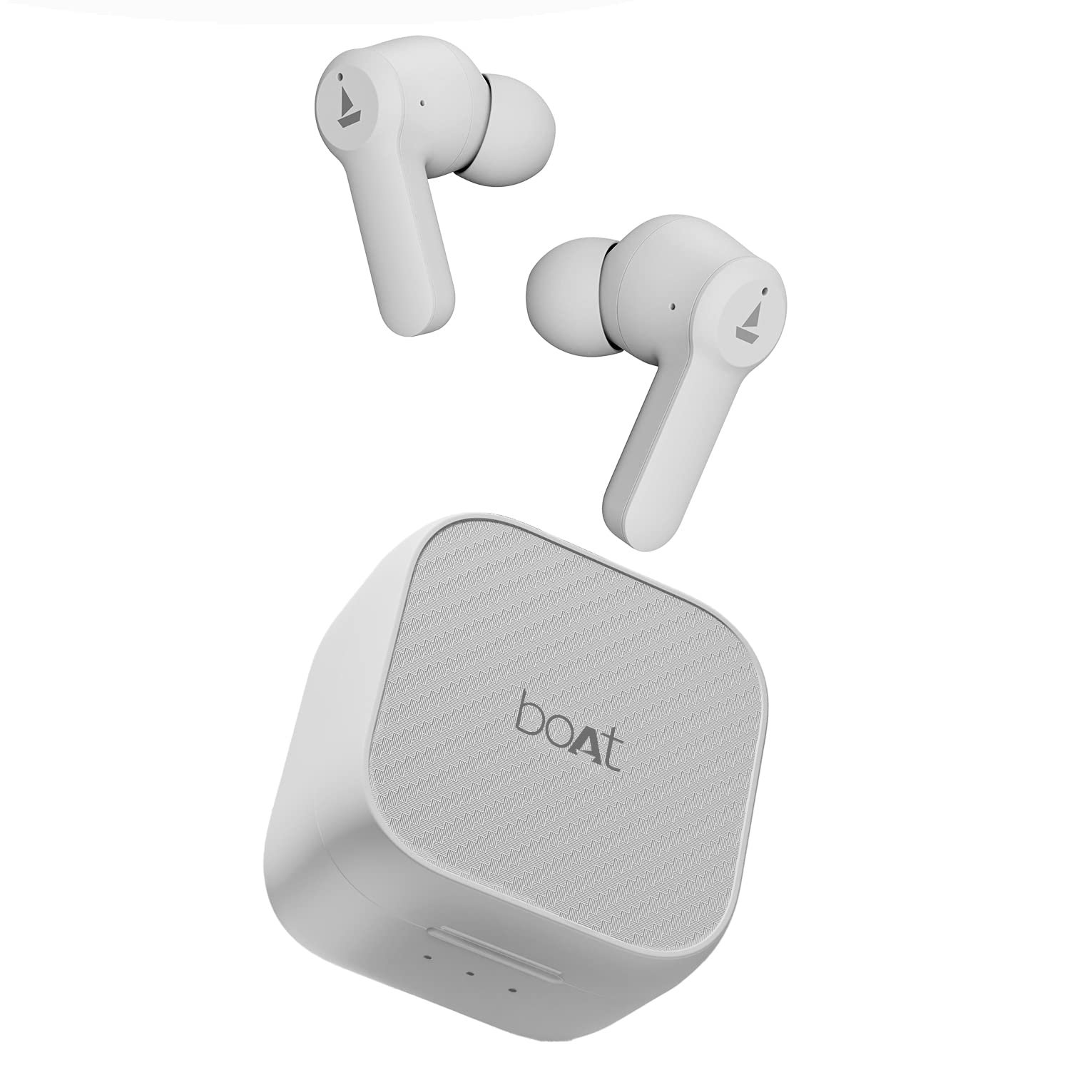 boAt Newly Launched Airdopes Fuel in Ear Headphones, Quad Mics, ENx™ Tech, Beast™ Mode, 50H Playtime, ASAP™ Charge, IPX4, IWP™, Touch Controls(Pearl White)