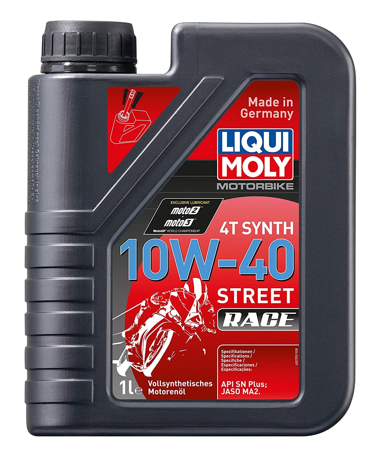 Liqui Moly 10W40 Street Race Fully Synthetic Engine Oil (1 Litre) (LM053, Compatible with ATV)