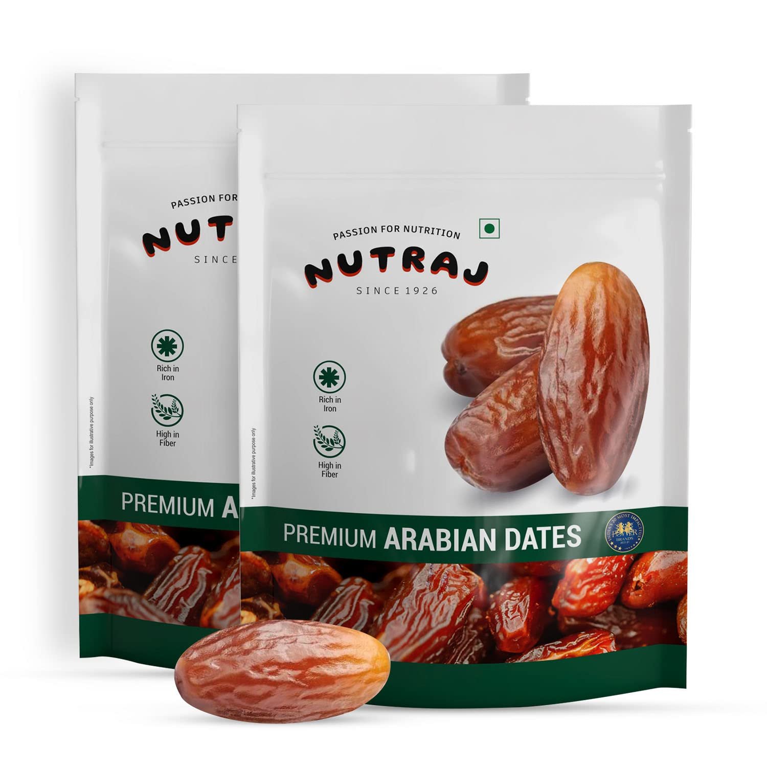 Nutraj Premium Gold Arabian Dates 1kg Pack of 2 (500g X 2)