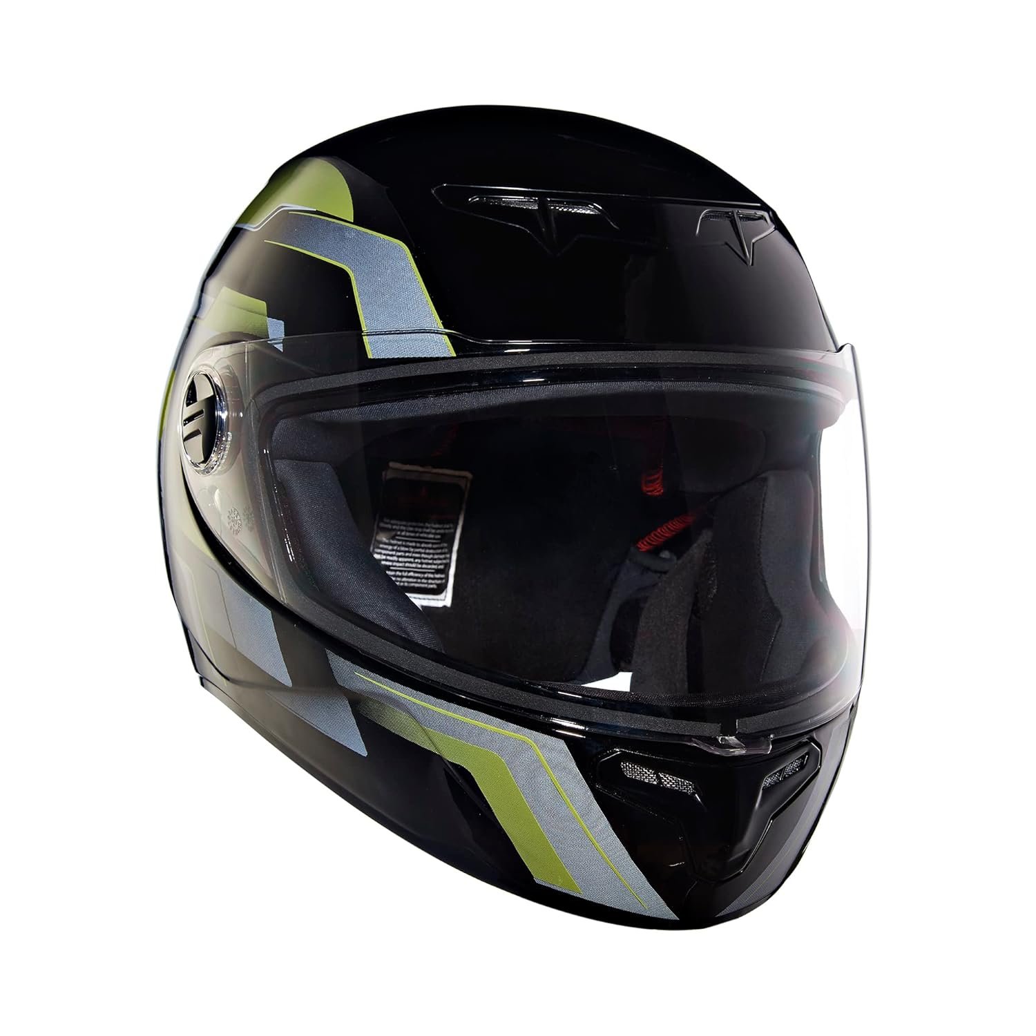 Royal Enfield TPEX Full Face Camo MLG Helmet with Clear Visor Gloss Black, Size: XL(61-62cm)