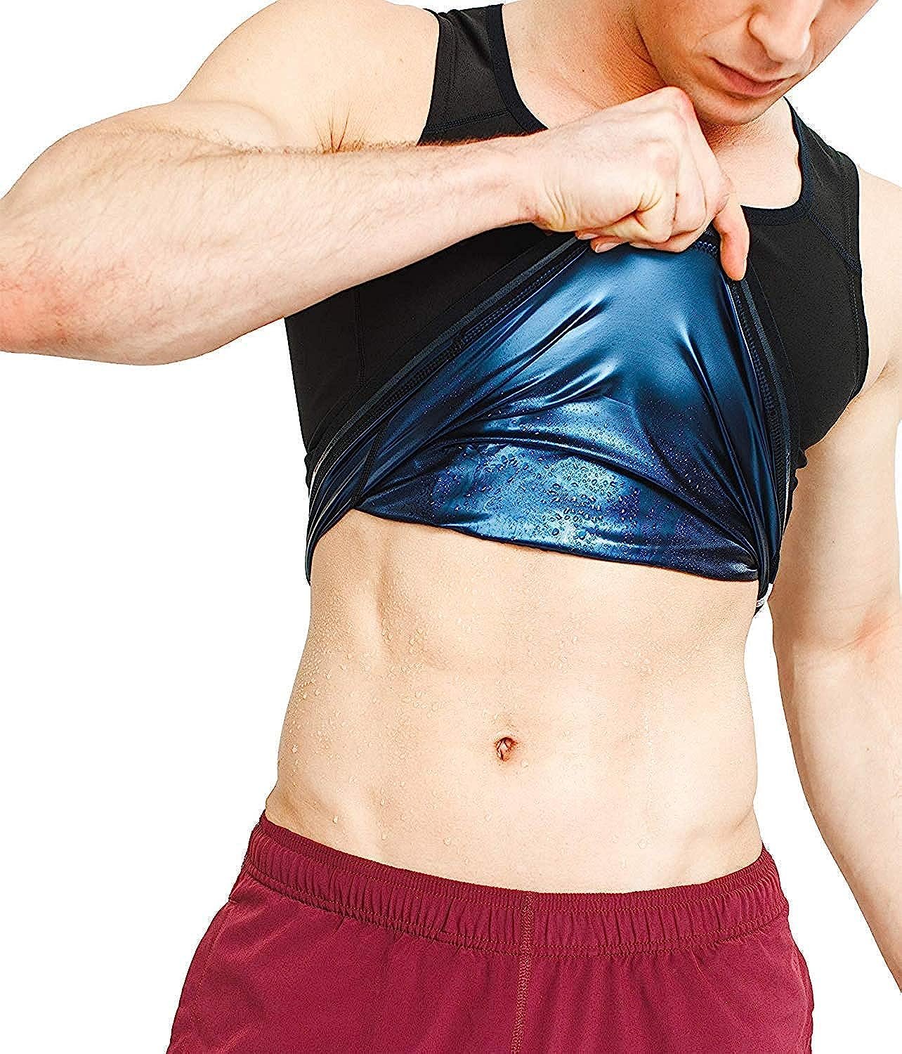 HSR Sweat Shapewear Vest Belt for Men, Polymer Shapewear, Workout for Weight Loss Waist Body Slimming, Trainer
