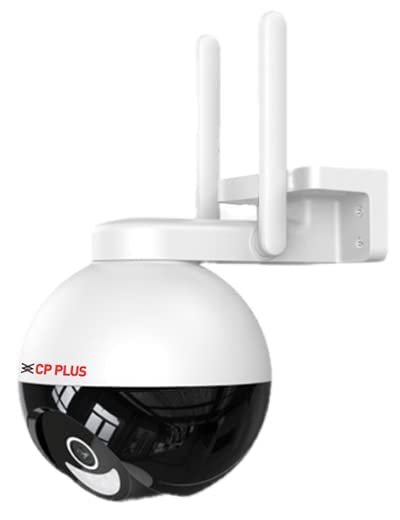 CP PLUS 4MP Wi-fi Full Color Outdoor Smart Security Camera | 360˚ with Pan & Tilt | Two Way Talk | Human Detection | Night Vision | Supports SD Card (Up to 128 GB) | Alexa & OK Google - CP-Z43A
