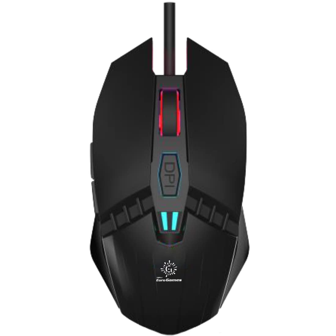 RPM Euro Games Wired Gaming Mouse | Upto 3200 DPI | 6 Buttons | RGB Backlit