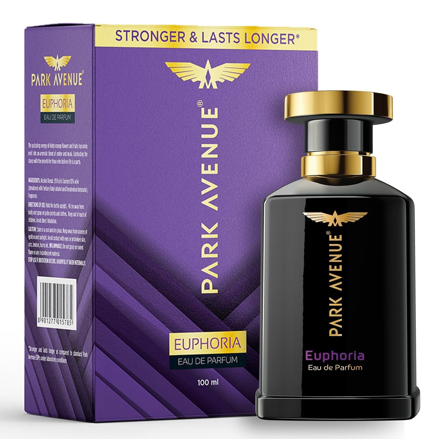 Park Avenue Euphoria, Eau De Parfum Men, 100ml | Long Lasting Perfume for Men | Father's Day Gift for Dad | Premium Luxury Fragrance Scent | Gift for Father's Day | Aromatic Blend of Amber & Musk | Suitable for Every Occasion